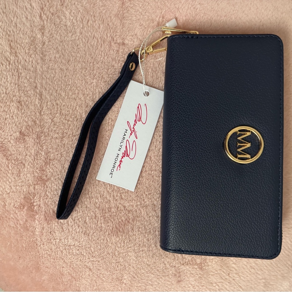 Marilyn Monroe Gold and Blue Wallet with Stylish Appeal